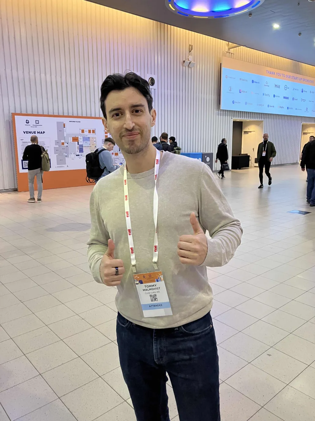 Code Labs team member at KubeCon